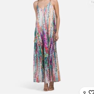 Nicole Miller Watercolor Maxi Dress